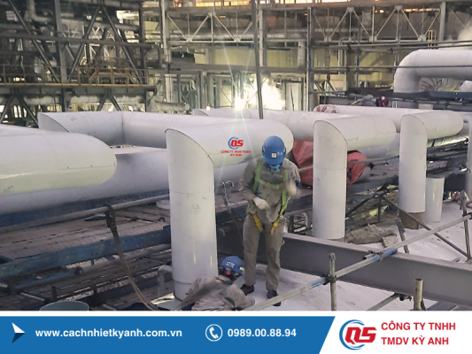 THI CÔNG CÁCH NHIỆT BẰNG BỌT THỦY TINH CELLULAR GLASS TRONG CÁCH NHIỆT LẠNH
