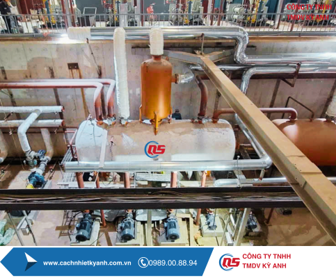 THI CÔNG CÁCH NHIỆT BẰNG BỌT THỦY TINH CELLULAR GLASS TRONG CÁCH NHIỆT LẠNH